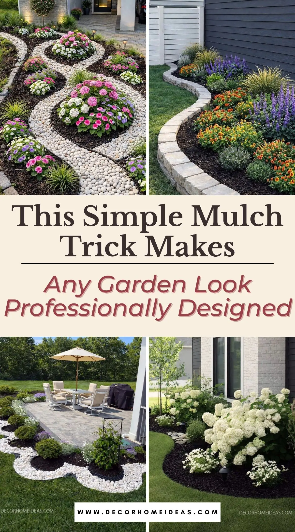 Want a garden that looks straight out of a magazine? Discover how black mulch can define edges, suppress weeds, and enhance plant color for a sleek and structured landscape design. These black mulch ideas are perfect for modern and classic homes alike.