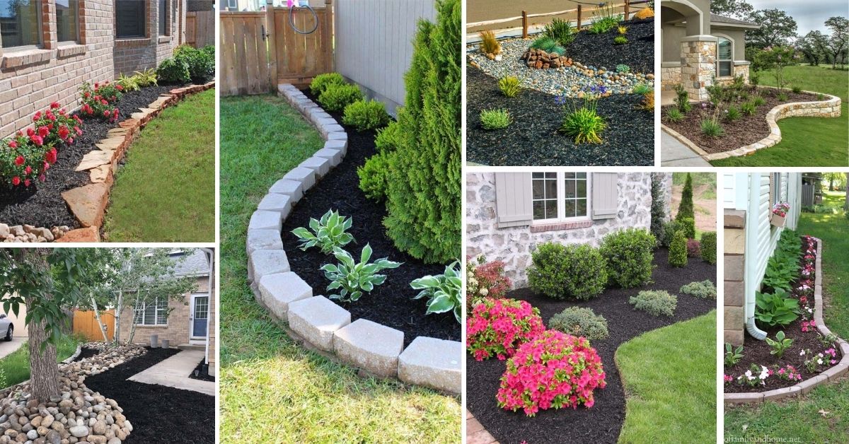 Black Mulch Landscaping Ideas