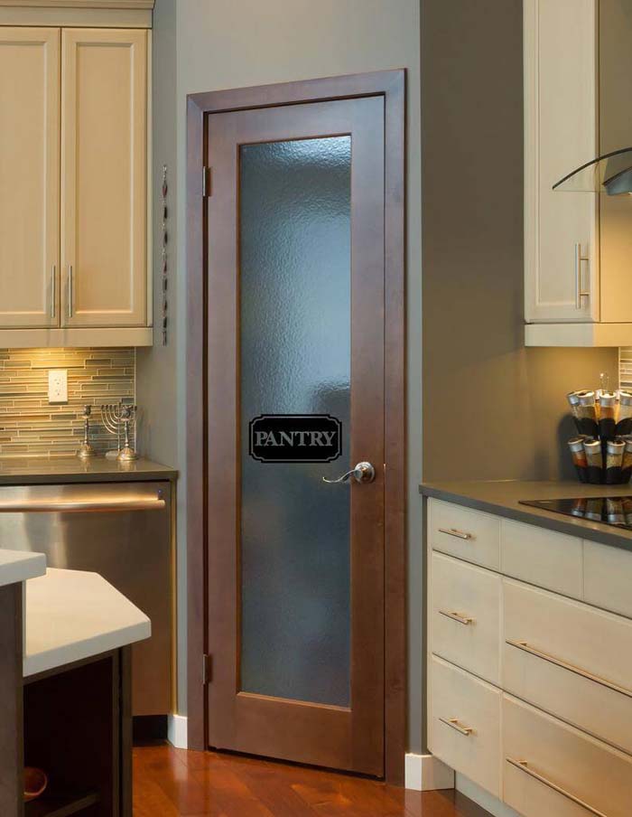 Chic Separation with Clear Purpose #pantrydoor #decorhomeideas