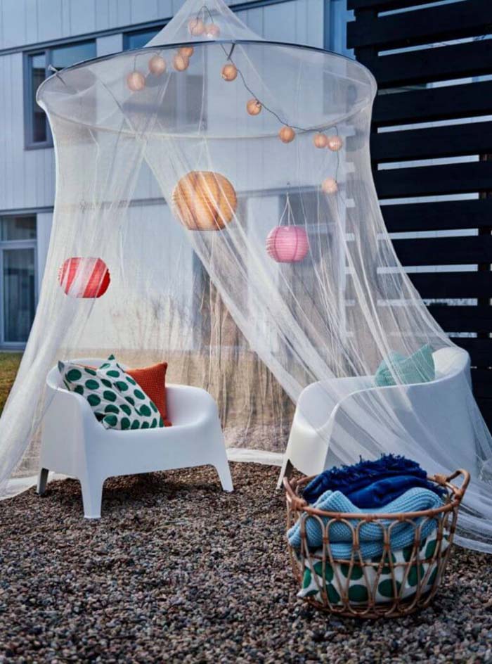 Consider a Garden Net for Your Patio #coveredpatio #pergola #decorhomeideas