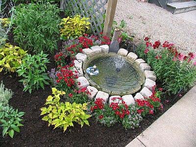 Corner Fountain #waterfountain #landscaping #decorhomeideas