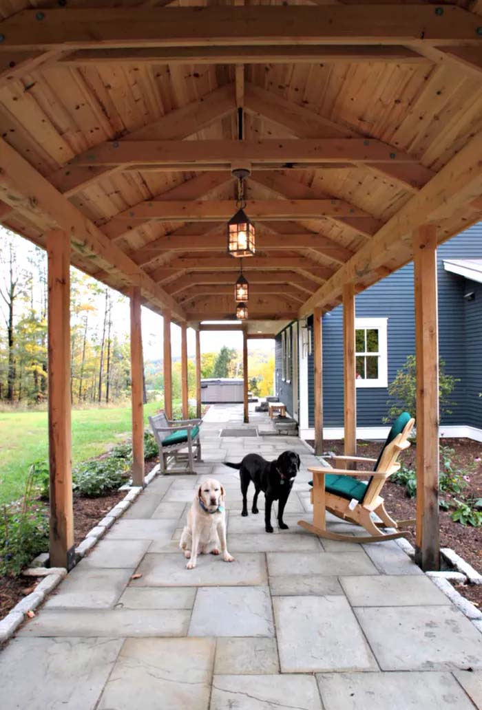 Covered Patio-Path #coveredpatio #pergola #decorhomeideas