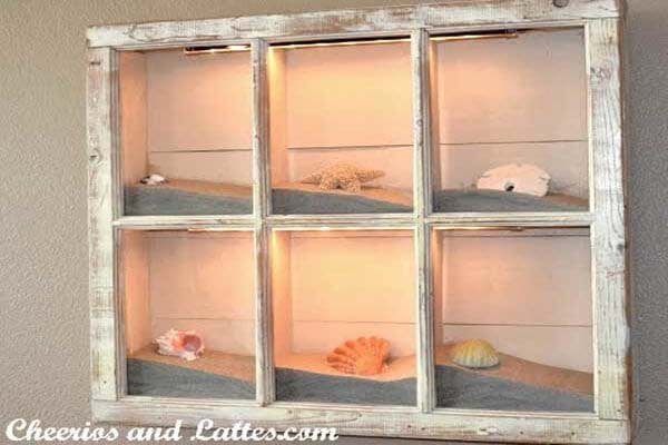 Craft A Series Of Dioramas #oldwindows #repurpose #decorhomeideas