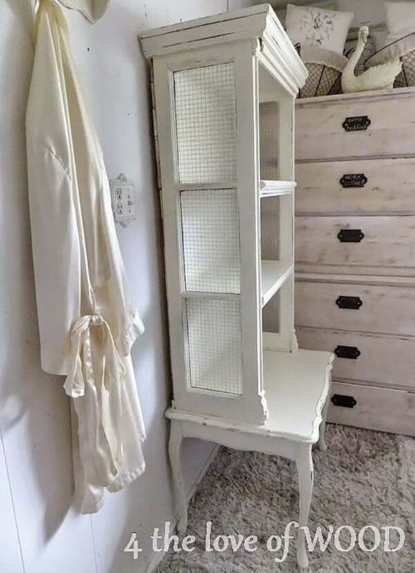 Creative Vintage Table Shelf Design #oldwindows #repurpose #decorhomeideas