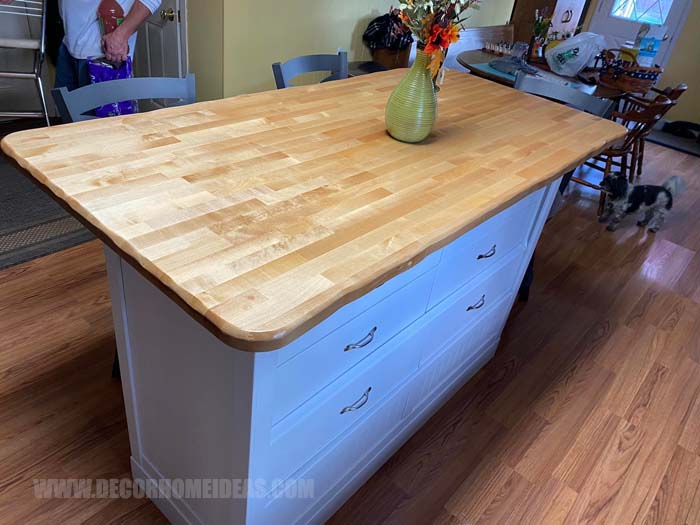 Diy Kitchen Island From Old Dresser 6