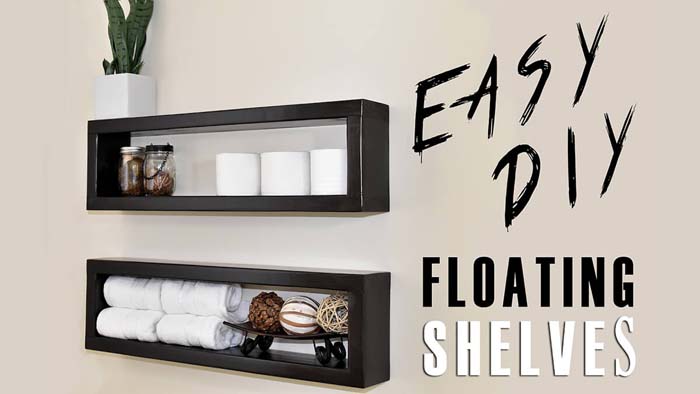 Elongated Shadow Box-Style Storage Idea #floatingshelf #organization #decorhomeideas