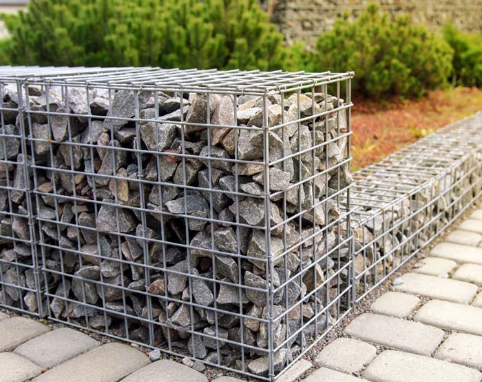 Gabion Rock Fence Landscaping Rocks