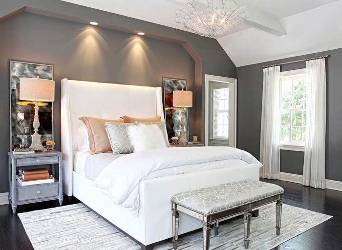 Grey Bedroom With Beige Accents #greybedroom #decorhomeideas