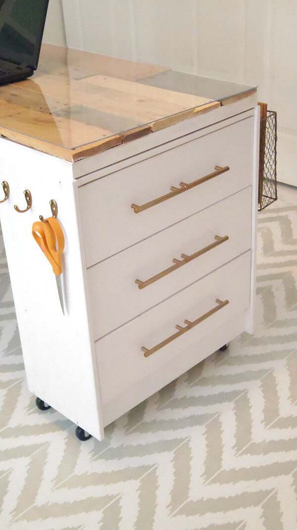 IKEA Rast Crafting Desk Hack #diy #crafttables #desks #decorhomeideas