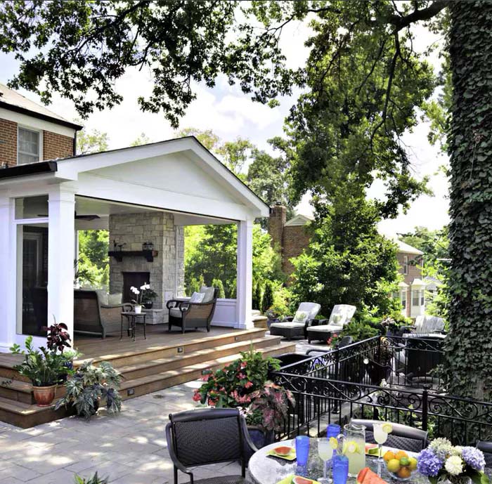 Ladue Porch #coveredpatio #pergola #decorhomeideas