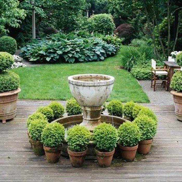 Large Vessel Fountain #waterfountain #landscaping #decorhomeideas