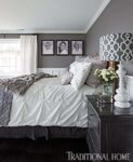 32 Cozy Grey Bedroom Ideas And Designs For 2025 Decor Home Ideas Layers Of Texture Complete This Clean White And Effortless Grey Bedroom 123x150