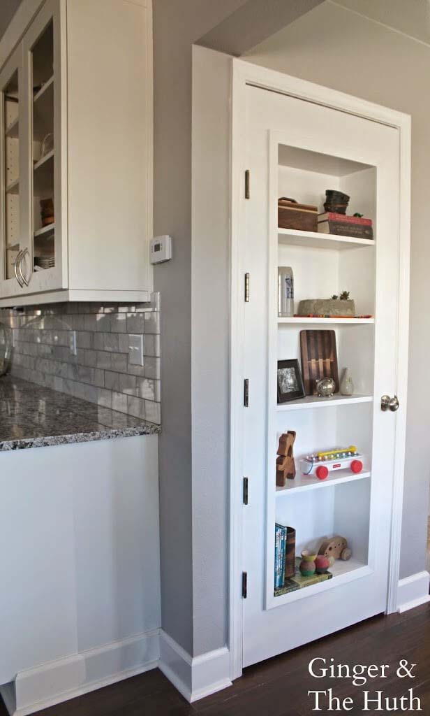 Make the Door a Storage Unit in Its Own Right #pantrydoor #decorhomeideas