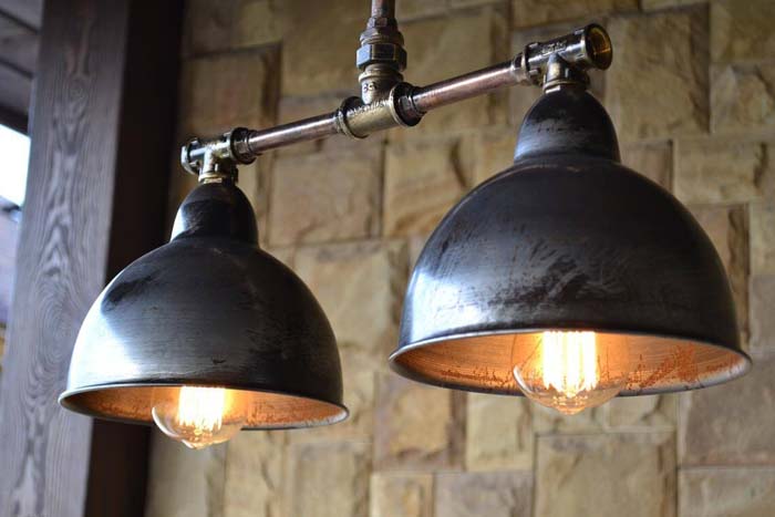 Modernized Steampunk Farmhouse Pendant Light #farmhouse #lighting #decorhomeideas