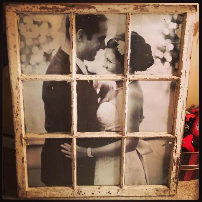 Mullions Add Interest To A Photo #oldwindows #repurpose #decorhomeideas