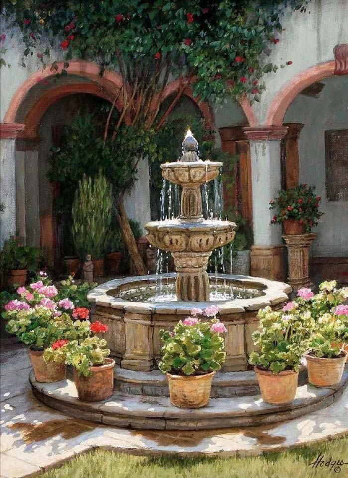 Neighborhood Fountain #waterfountain #landscaping #decorhomeideas