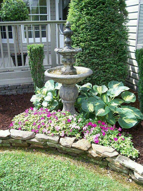 Pedestal Fountain #waterfountain #landscaping #decorhomeideas