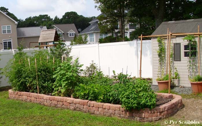 Raised Garden Bed With Old Cobble Stones #decorhomeideas