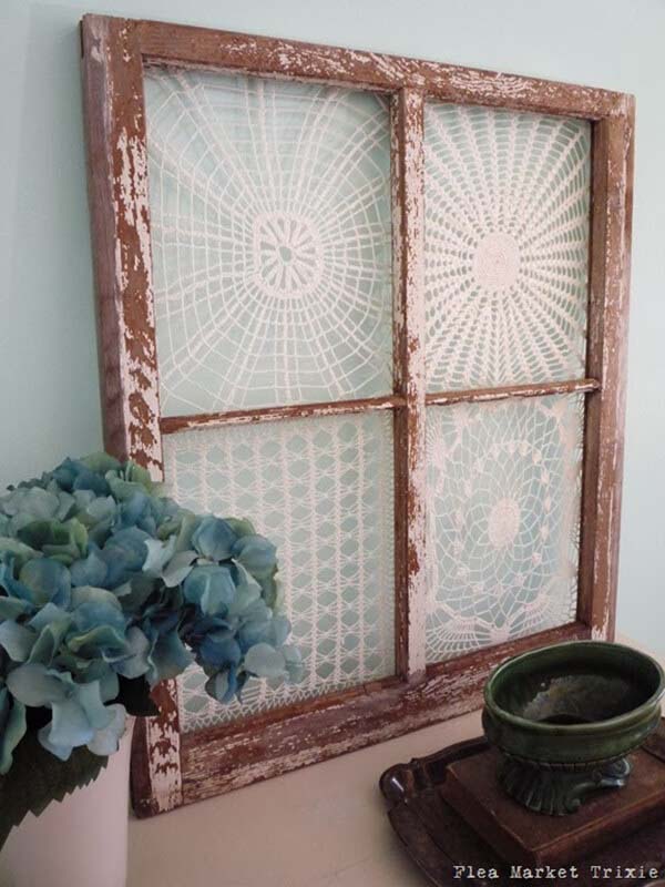 Repurposed Dollies and Window Frame #oldwindows #repurpose #decorhomeideas