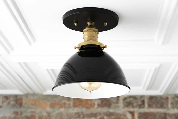 Rustic Black Ceiling Light Fixture #farmhouse #lighting #decorhomeideas