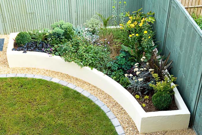 Small Corner Garden Raised Bed #decorhomeideas