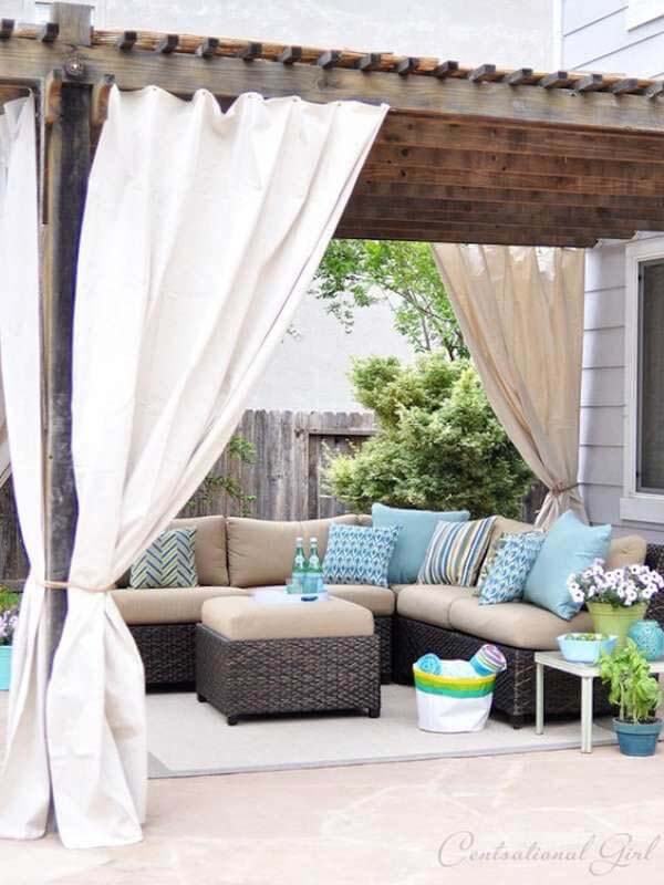 Try the Curtain Calls #coveredpatio #pergola #decorhomeideas