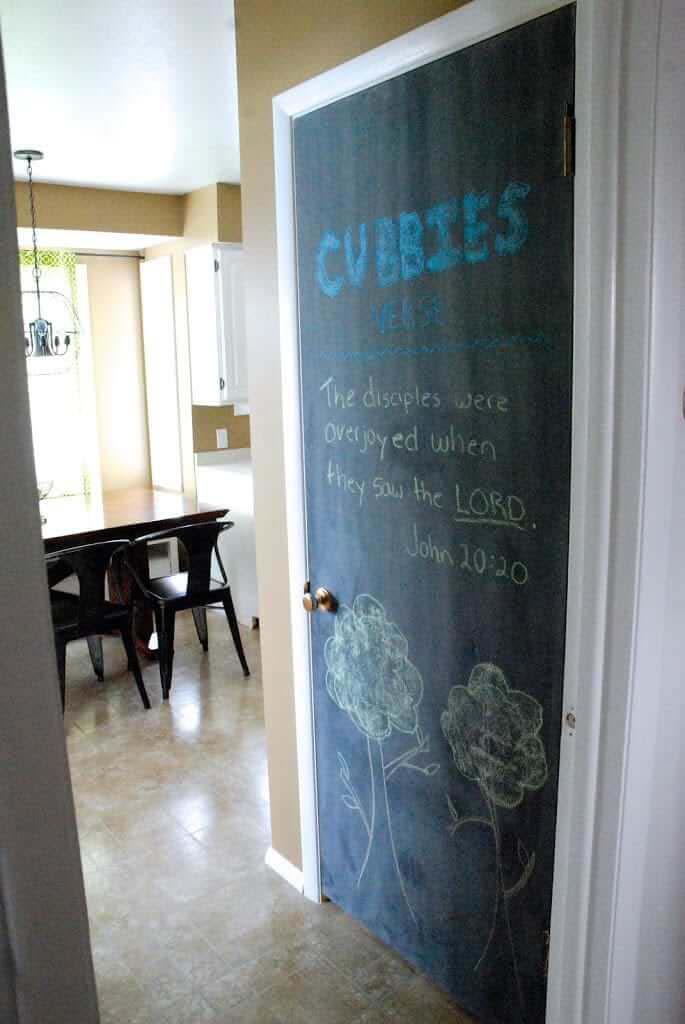 Turn the Pantry Door into an Art Space #pantrydoor #decorhomeideas