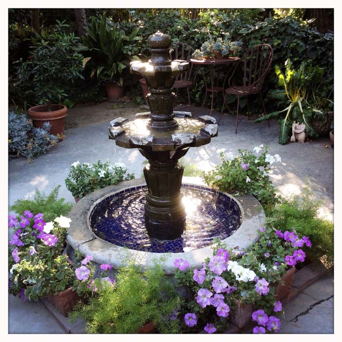 Two Tier Patio Fountain #waterfountain #landscaping #decorhomeideas