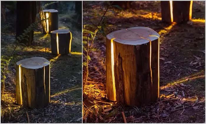 Amazing Stump Outdoor Light #decorhomeideas