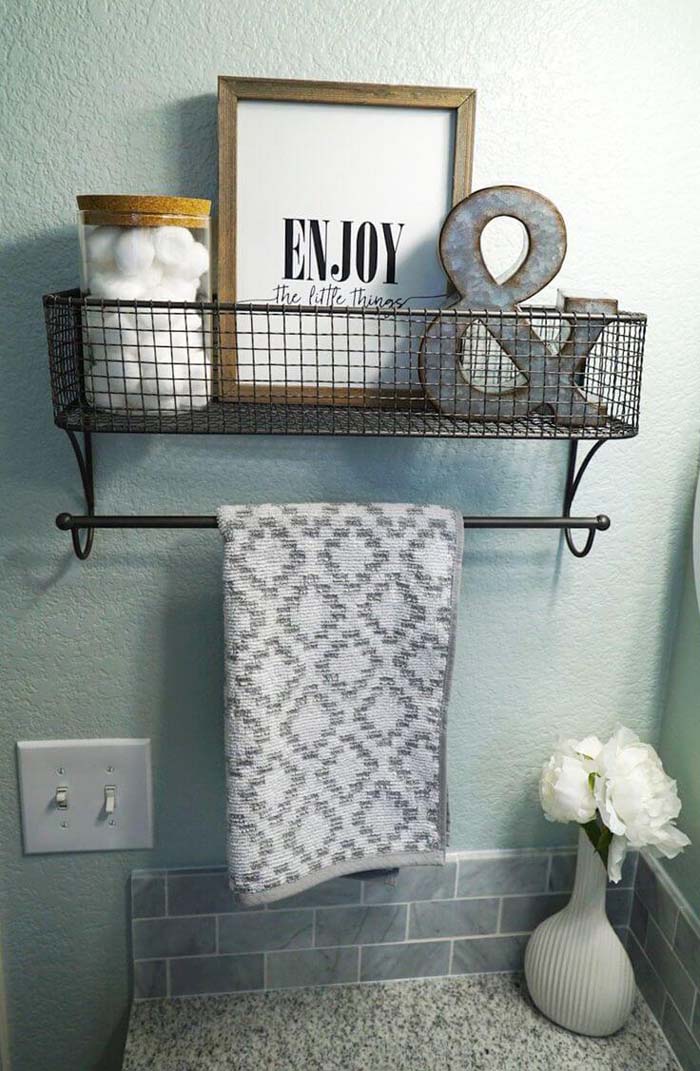 Antiquate Egg Basket Overhanging Shelf #decorhomeideas