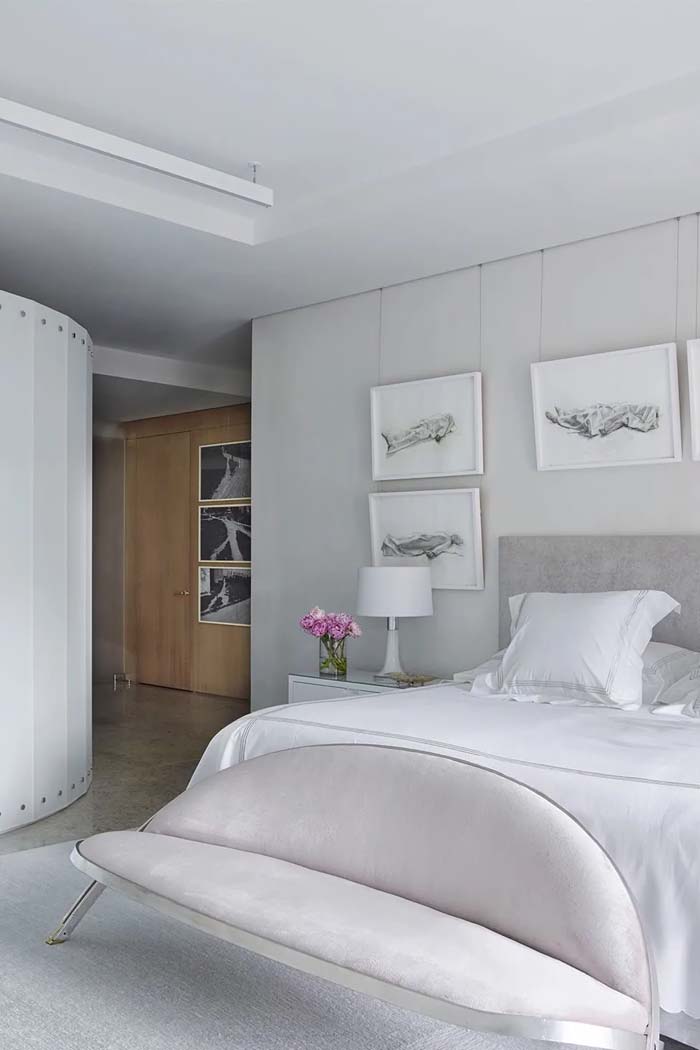 Beach Escape Grey Bedroom #decorhomeideas