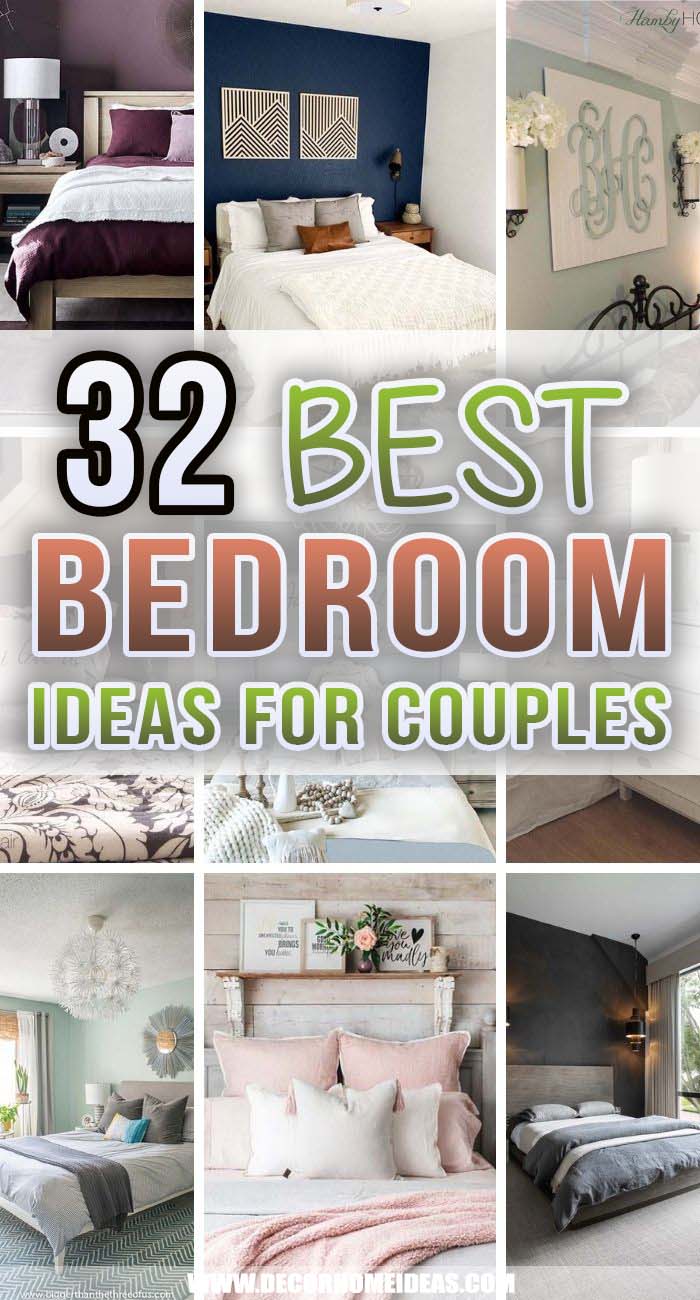 Best Bedroom Ideas For Couples. Get some ideas on how to decorate your bedroom in a way that everyone is happy with it. These bedroom ideas for couples will help you out. #decorhomeideas