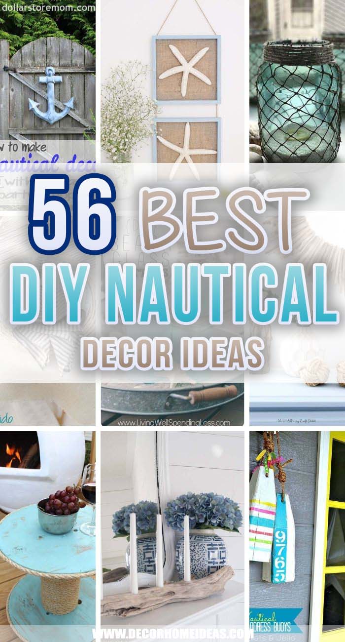 Best Nautical Decor Ideas. Nautical decor is defined by natural colors associated with the ocean and will create a mood of serenity and tranquility.  #decorhomeideas