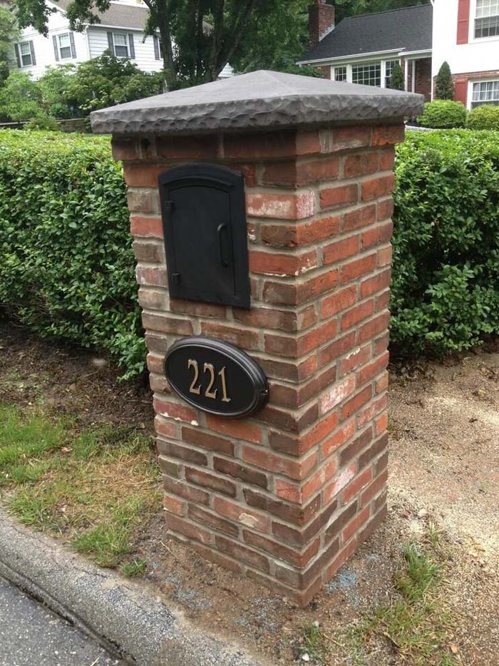 Brick Fortress for Your Mail #decorhomeideas