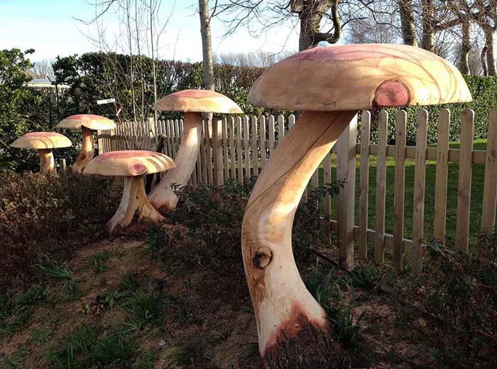 Carve Into Mushrooms For A Magical Feel #decorhomeideas