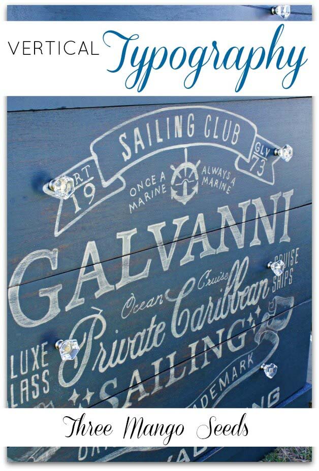 Chest of Drawers with Nautical Lettering #decorhomeideas