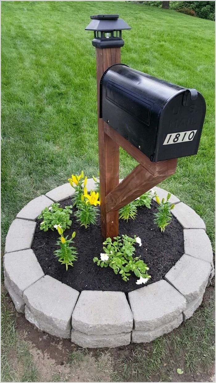 Classic Black with Paving Stone Planter #decorhomeideas