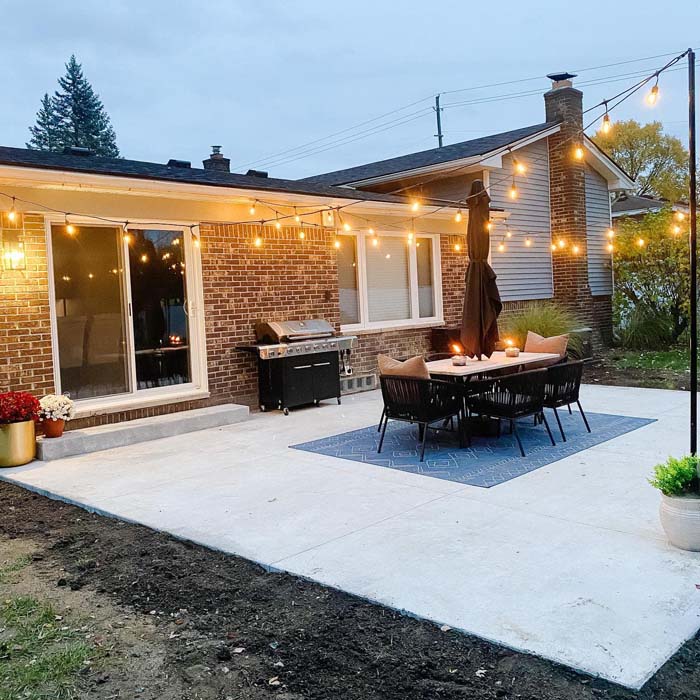 Concrete Cheap Patio Ideas #decorhomeideas