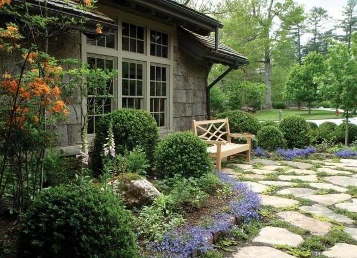 Cottage Gardens And Rough Stone Pavers #decorhomeideas