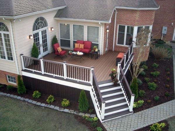 Dark Brown Composite Deck Skirting Ideas