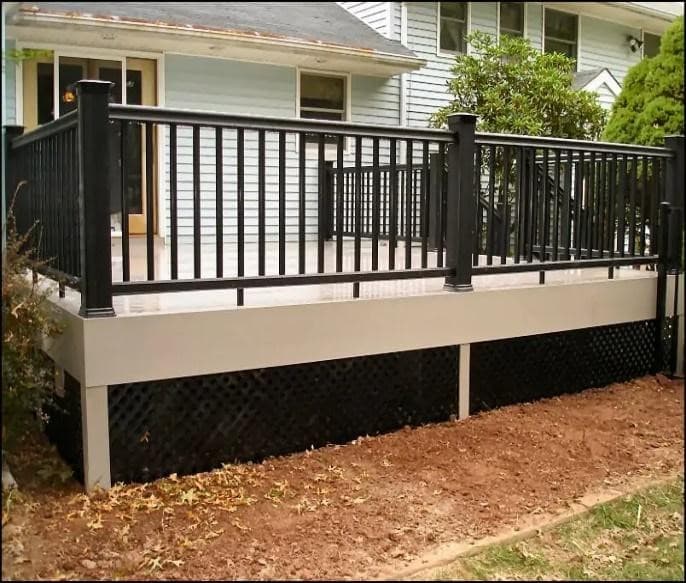 Metal Deck Skirting for Protection Against Elements