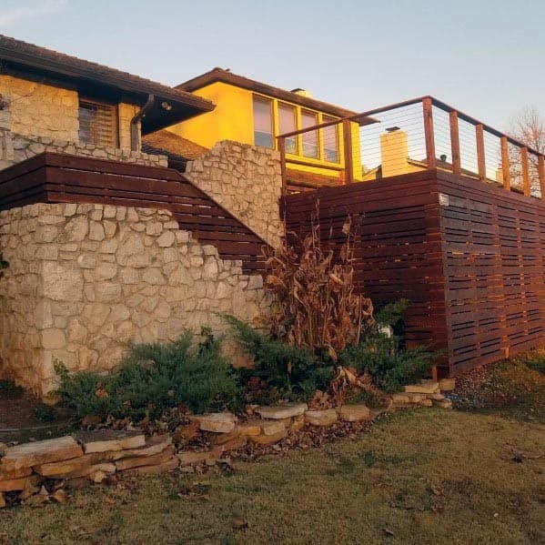 Tall Deck Skirting Keeps out Wildlife