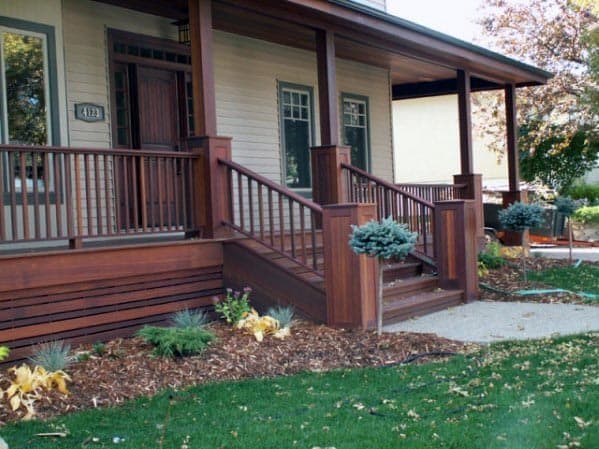 Deck Skirting Matches Craftsman Style Home