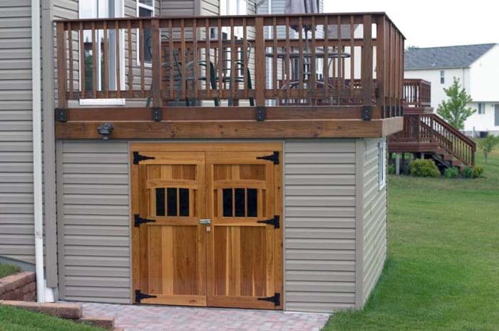 Create Storage Under Your Deck With Skirting