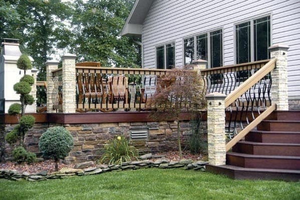 Stone Deck Skirting Complements Many Styles