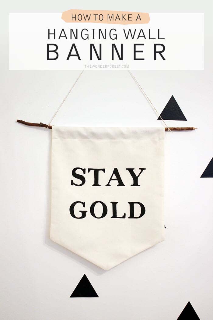 DIY Banner Wall Hanging Decor #decorhomeideas