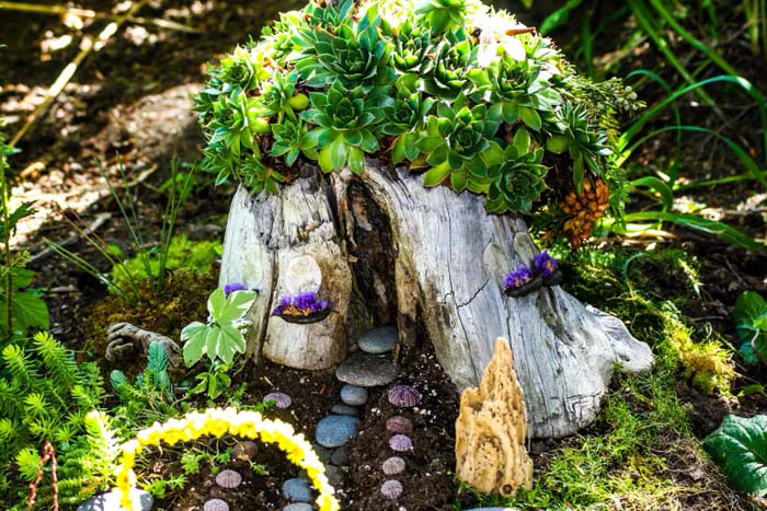 Enchant The Little Ones With A Fairy House #decorhomeideas