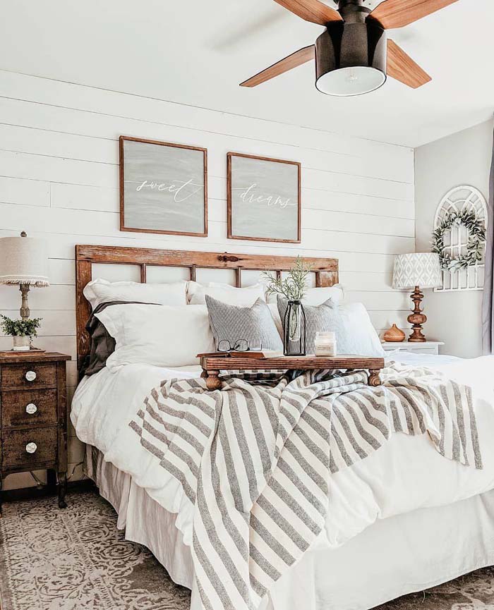 Farmhouse Bedroom For Couples #decorhomeideas