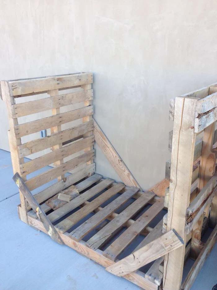Firewood Rack Project With Pallets #decorhomeideas