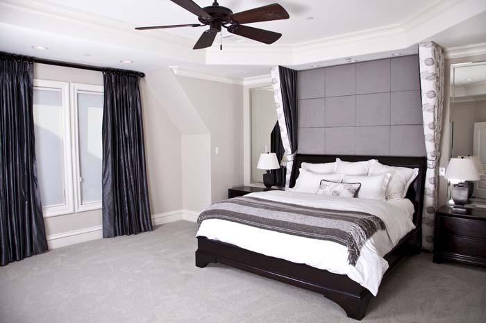 Go With A Grey, Black, And White Bedroom #decorhomeideas